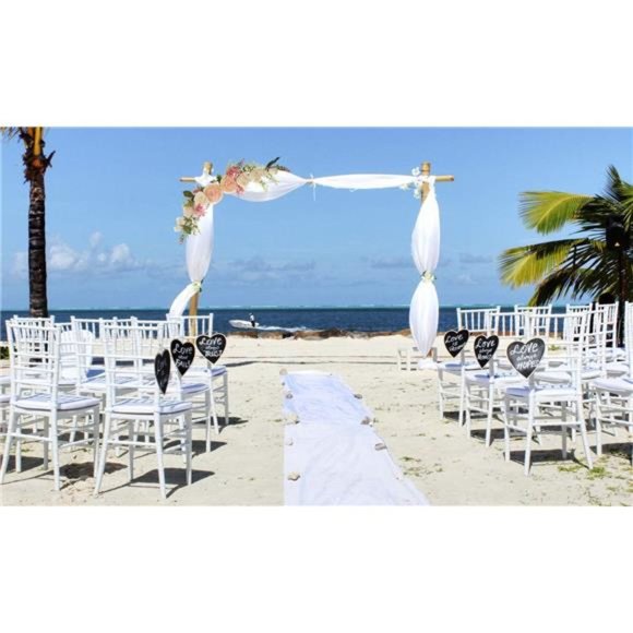 Artificial Peony Flower Swag, 25 Inch Decorative Swag Champagne Peony White Rose - Picture 5 of 7